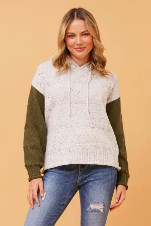 DRINA COLOUR BLOCK KNIT JUMPER