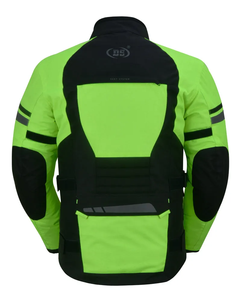 DS4616 Advance Touring Textile Motorcycle Jacket for Men - Hi-Viz