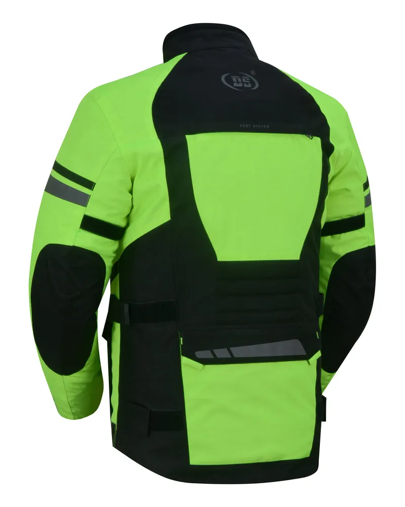 DS4616 Advance Touring Textile Motorcycle Jacket for Men - Hi-Viz