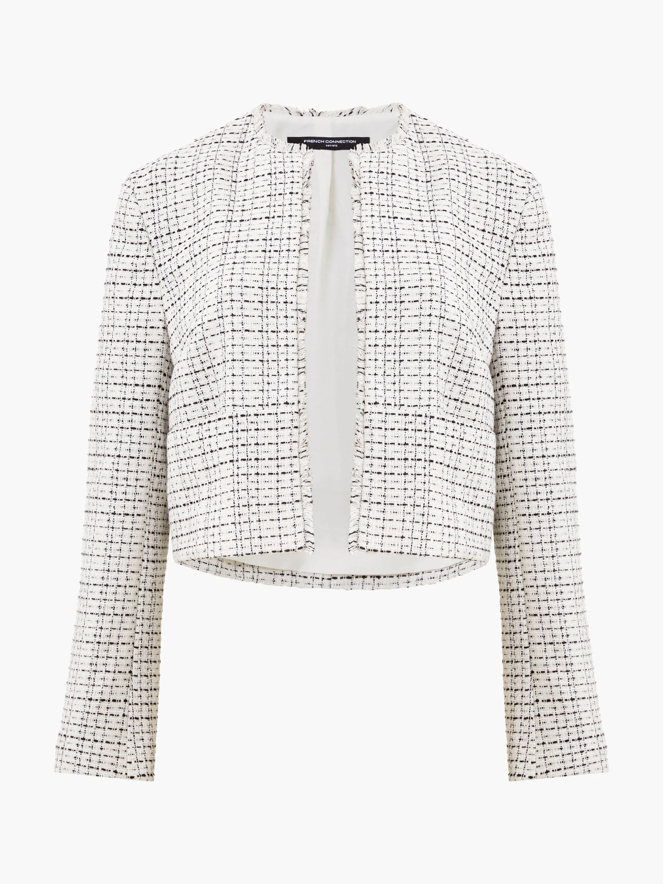 Effie Boucle Collarless Blazer