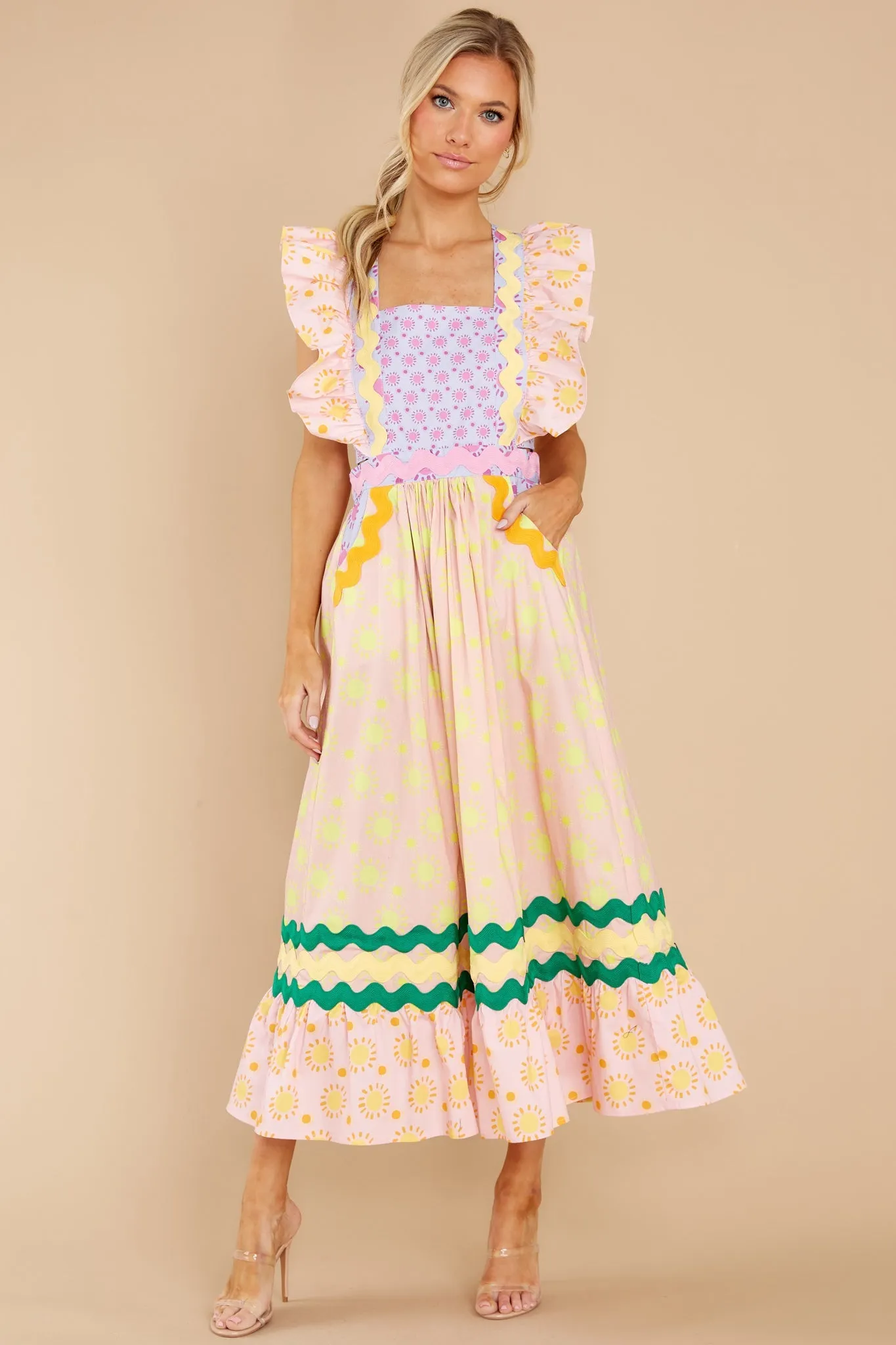 Eirene Light Pink Multi Dress