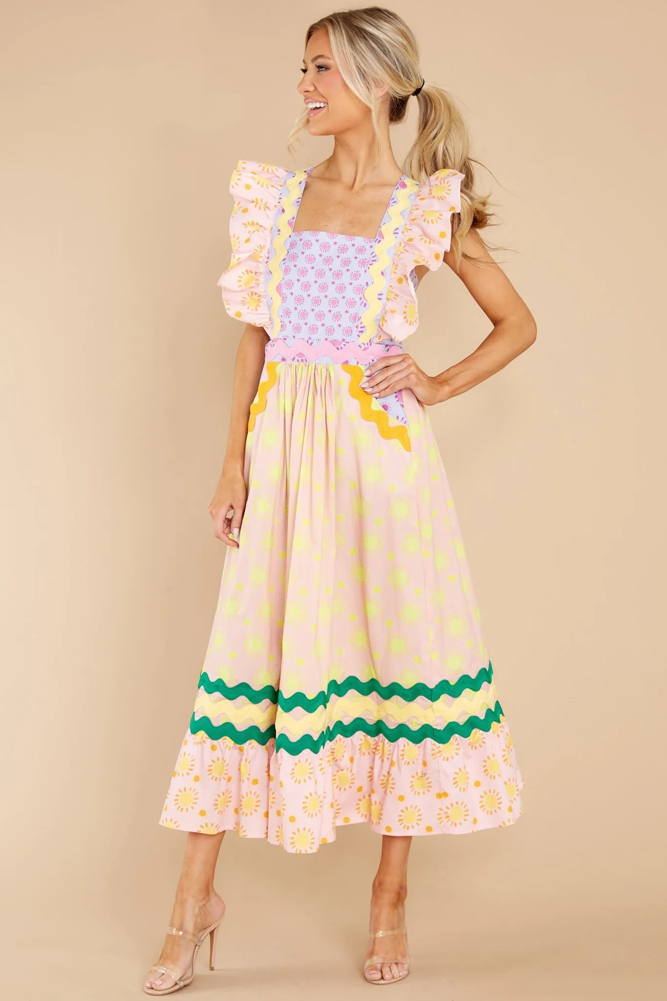 Eirene Light Pink Multi Dress