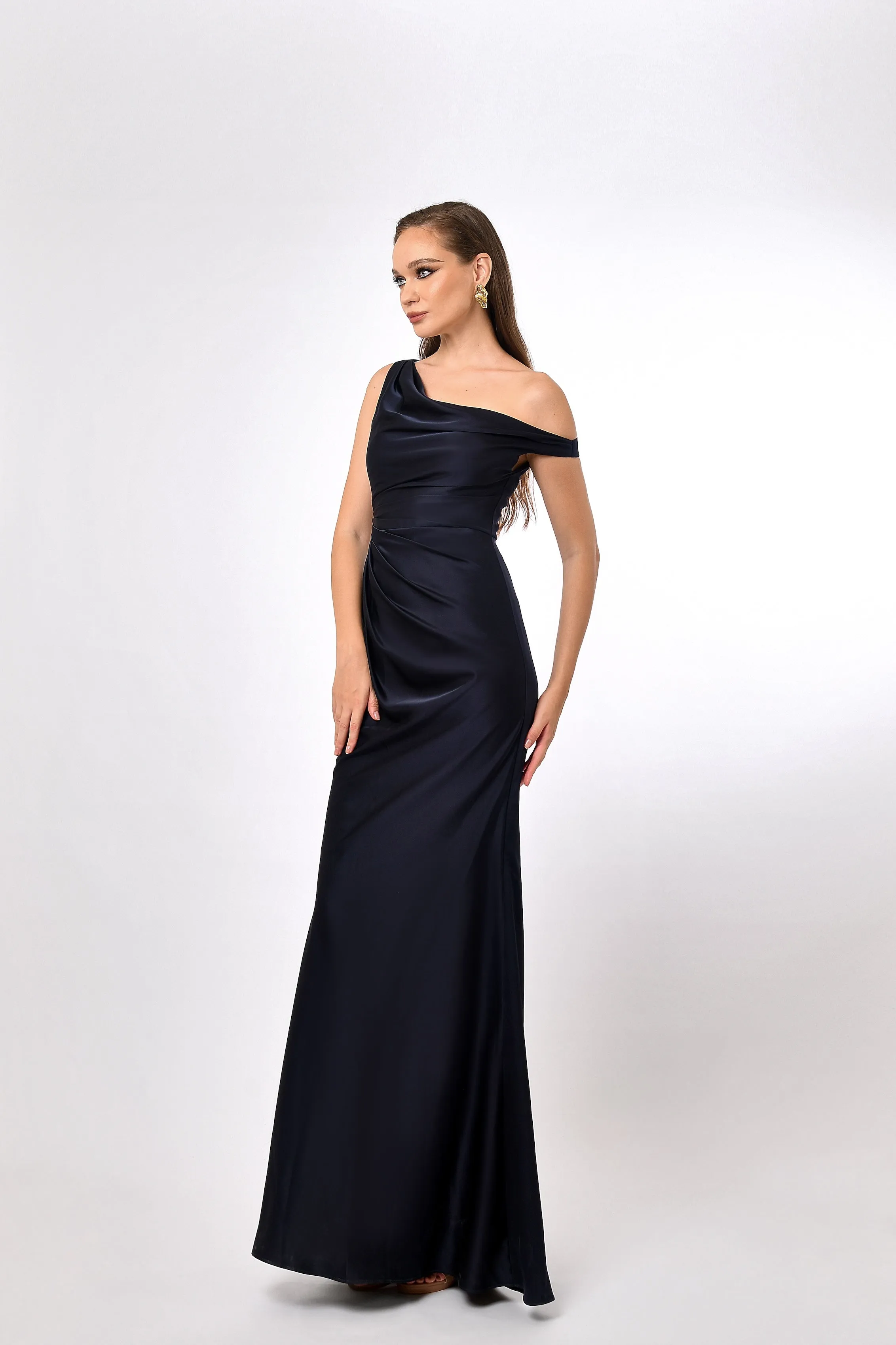 Eliya One Shoulder Drape Maxi