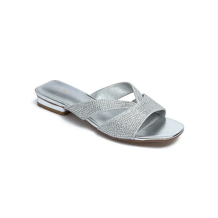 Embellished Strap Flat Sandal BB 43