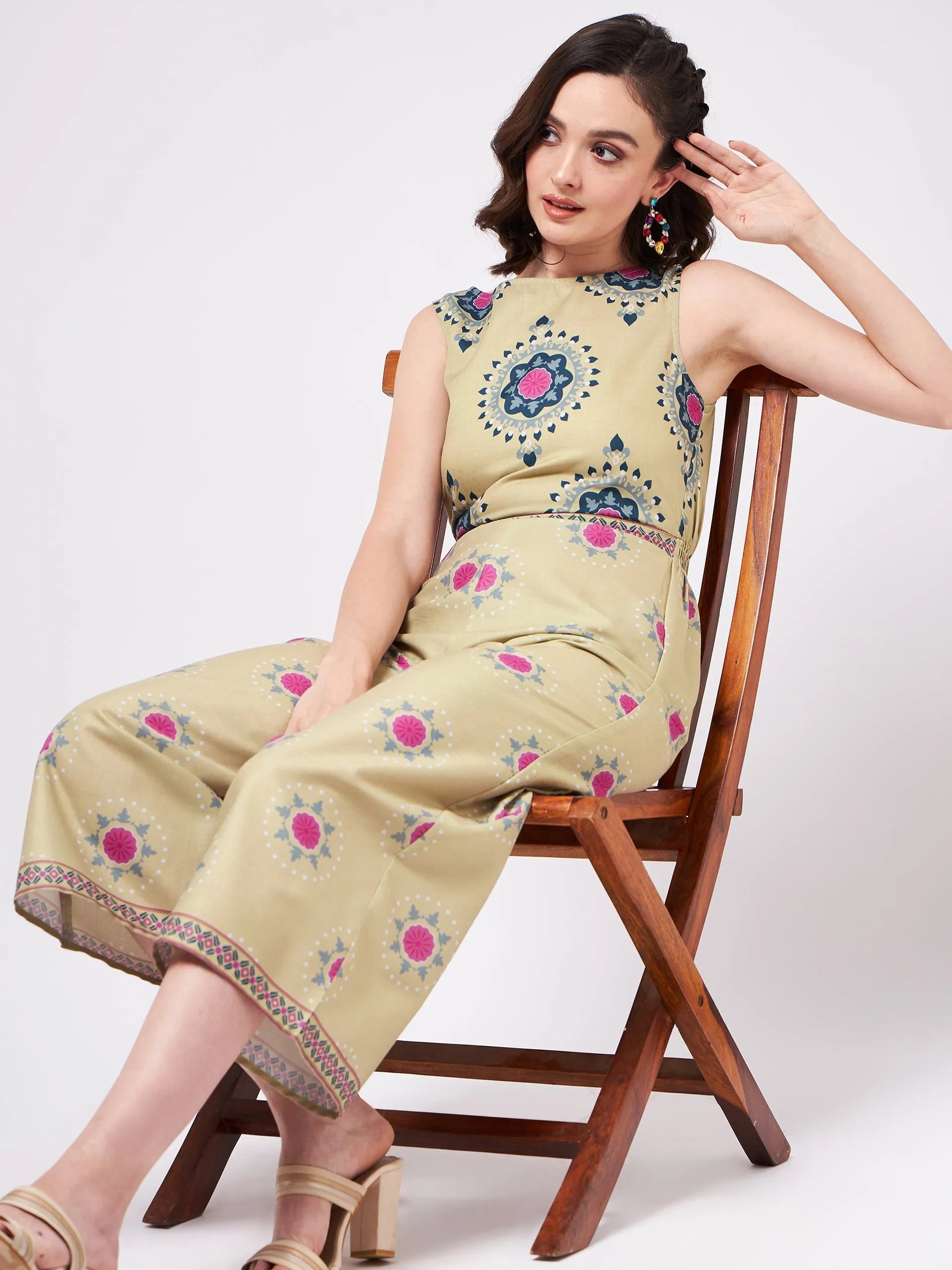 Ethnic Digital Printed Jumpsuit