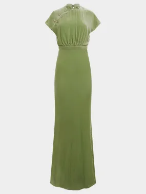 Fabienne Long B Dress in Light Jade