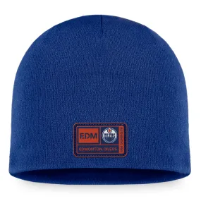 Fanatics Men's NHL Edmonton Oilers 2023 Training Beanie Knit