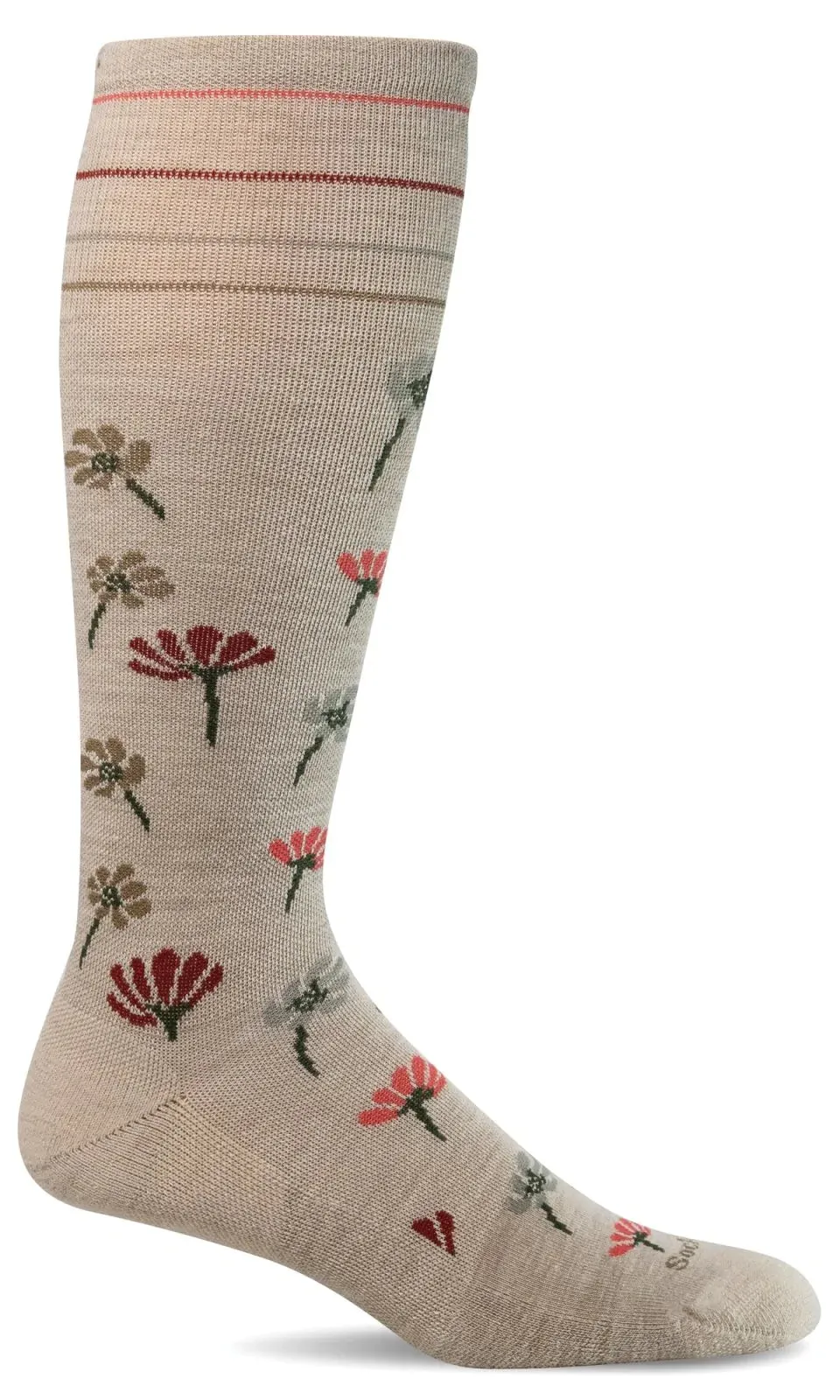 Field Flower Women's Bamboo/Merino Over the Calf Compression Sock