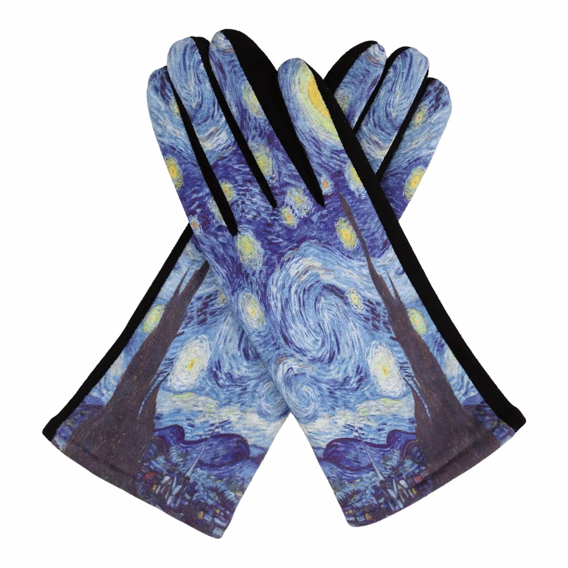 Fine Art van Gogh Starry Night Texting Gloves