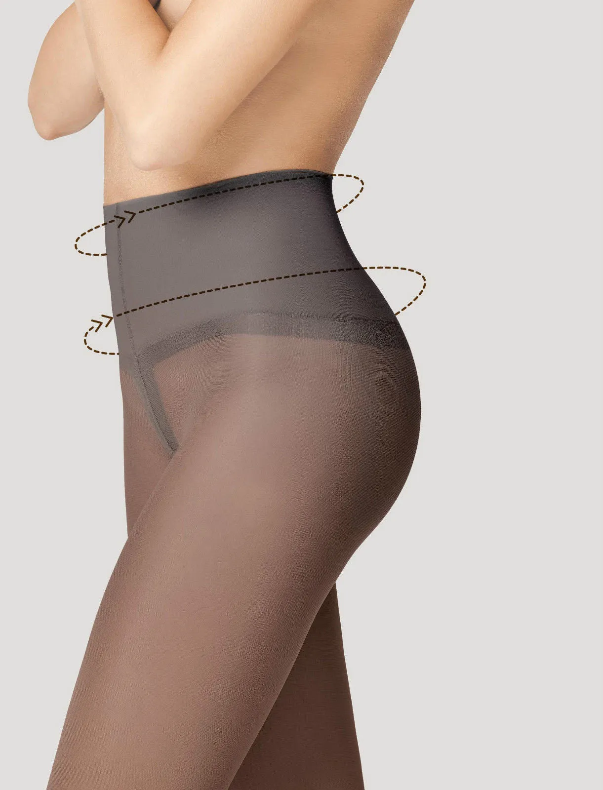 Fiore Body Care Fit Control Top Shaping Tights 40 Denier