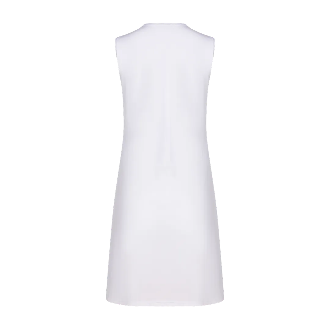 FK338 - sleeveless shell slip, organic cotton top nylon bottom