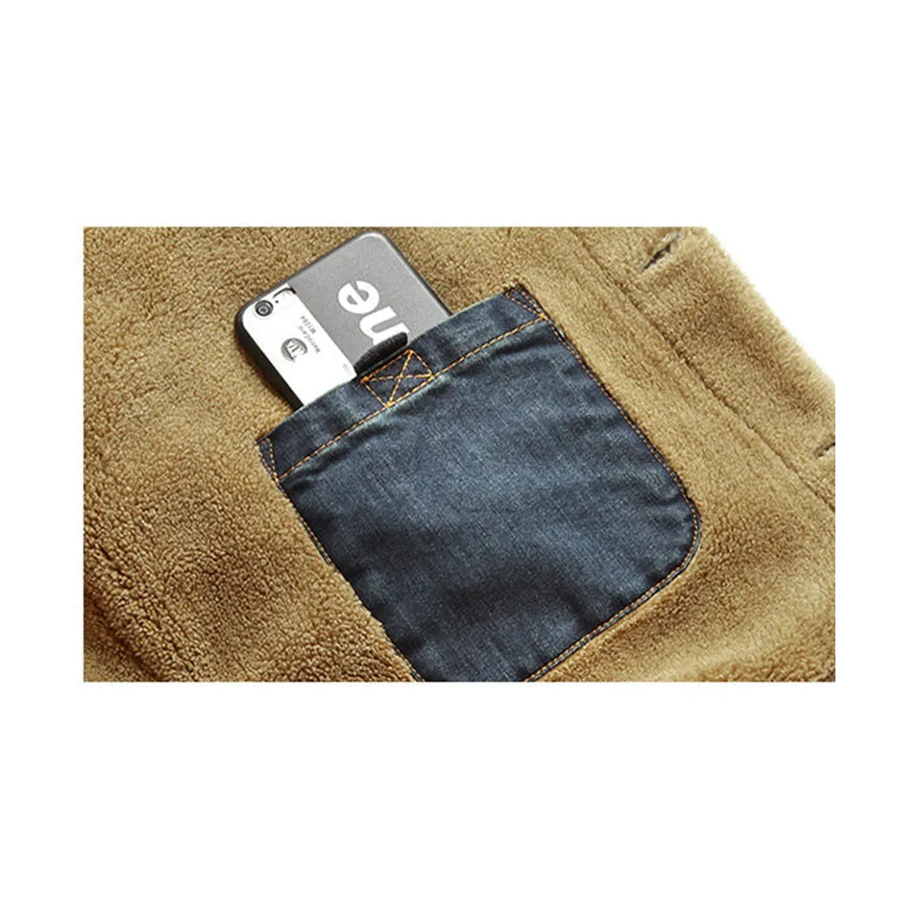 Funki Buys | Jackets | Men's Fleece Denim Trucker Jackets | 7XL