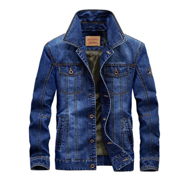 Funki Buys | Jackets | Men's Fleece Denim Trucker Jackets | 7XL