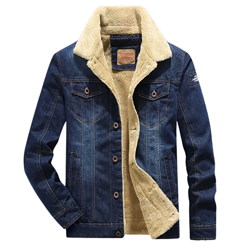 Funki Buys | Jackets | Men's Fleece Denim Trucker Jackets | 7XL