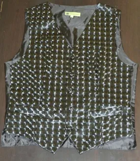 Giovanni Testi Black 3D Slim Fit Vest