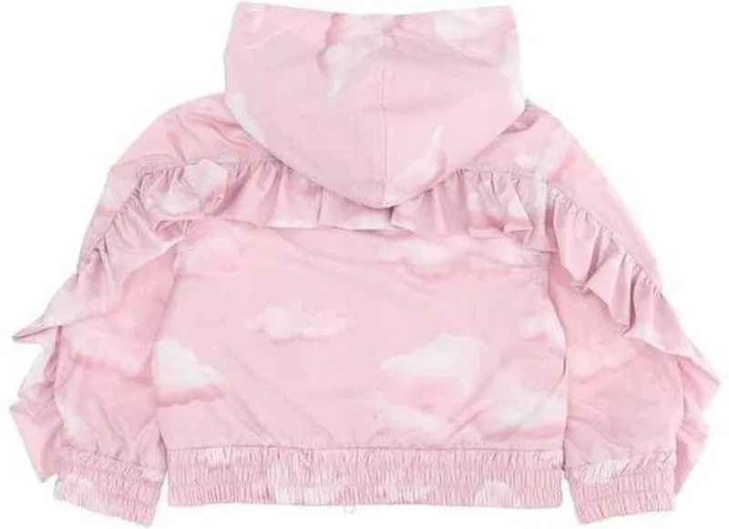 Girls Pink Cloud Frill Jacket