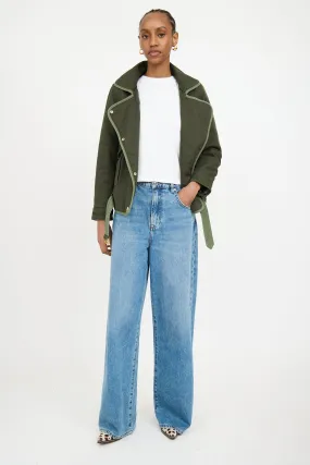 Green Kawa Parka Belted Jacket