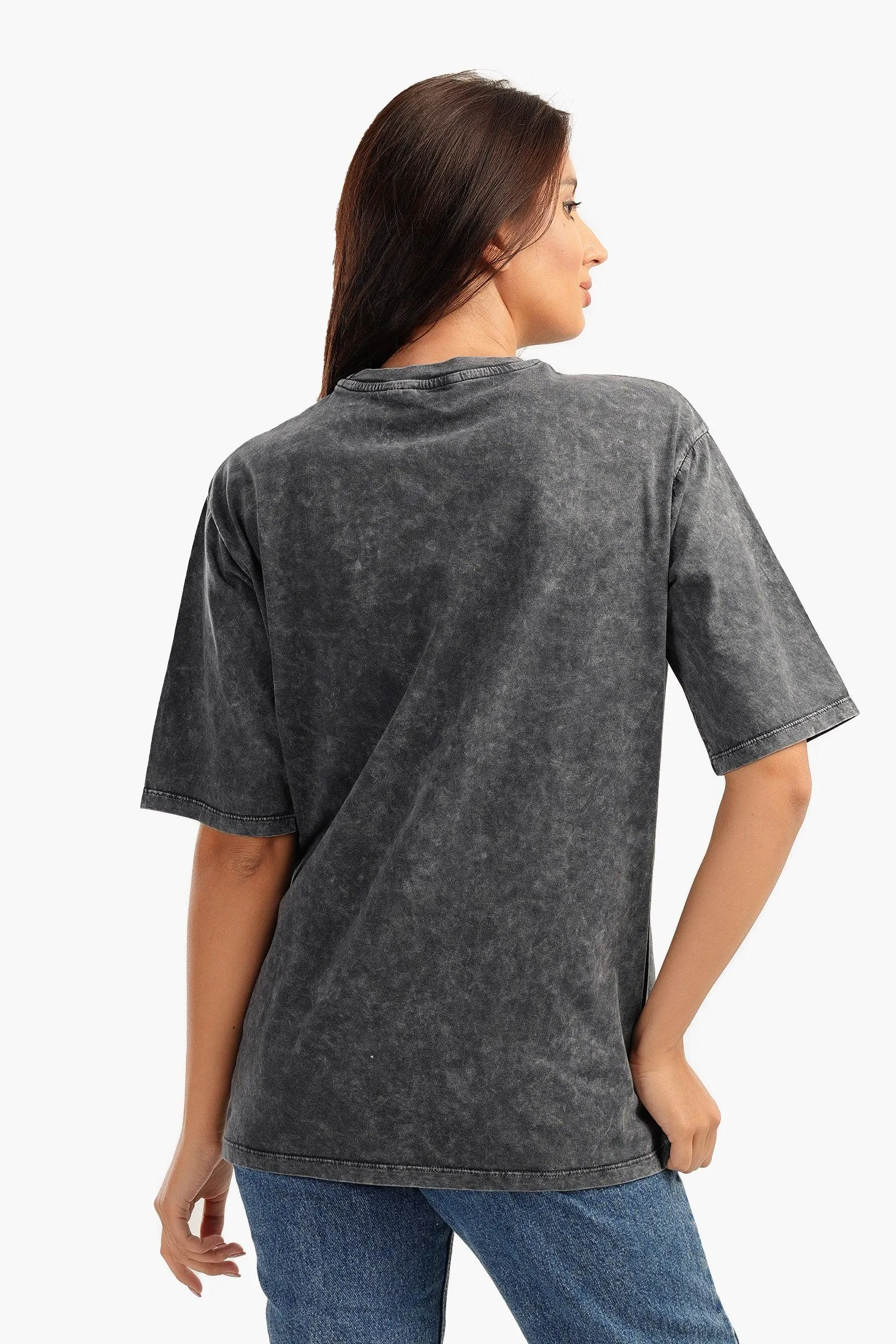 Heather Grey Cotton T-Shirt