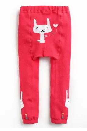 Hot Pink Rabbit Baby Leggings