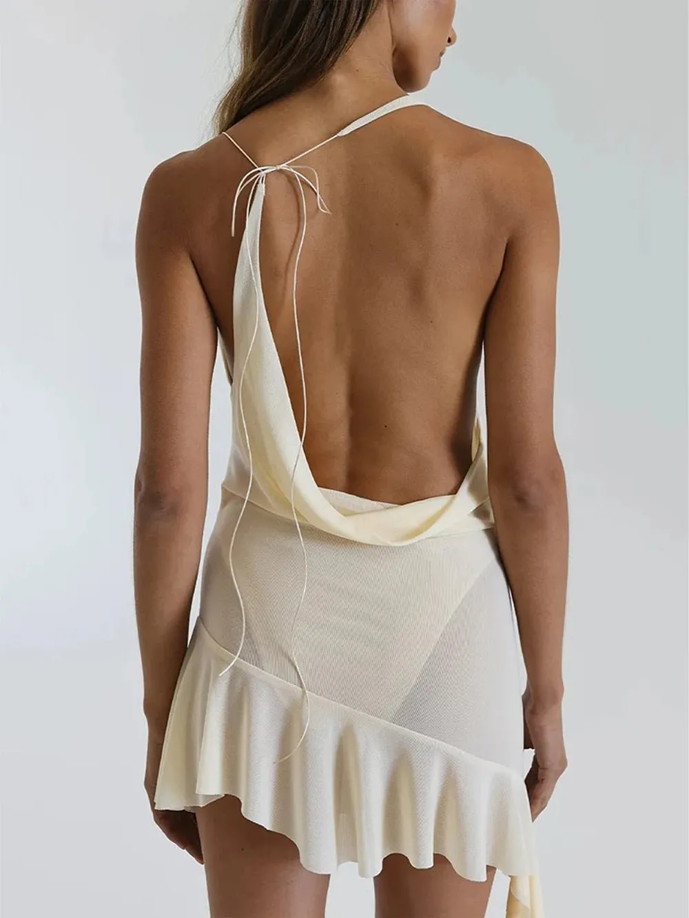 Jessica Backless Mini Dress