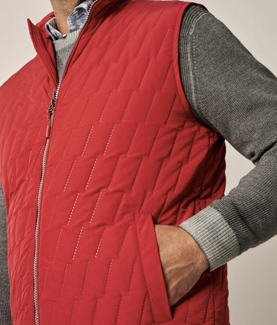 Johnnie-O Belfry Cardinal Puffer Vest