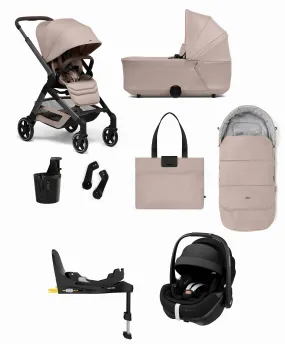 Joolz Hub² Pushchair Bundle with Maxi-Cosi Pebble 360 Pro² Car Seat & Base (8 Piece) – Sandy Taupe