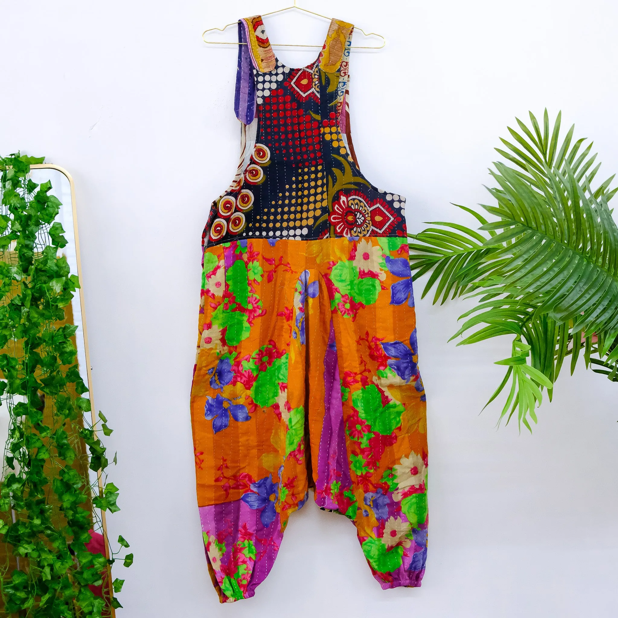 Kantha Harem Jumpsuit with Pockets