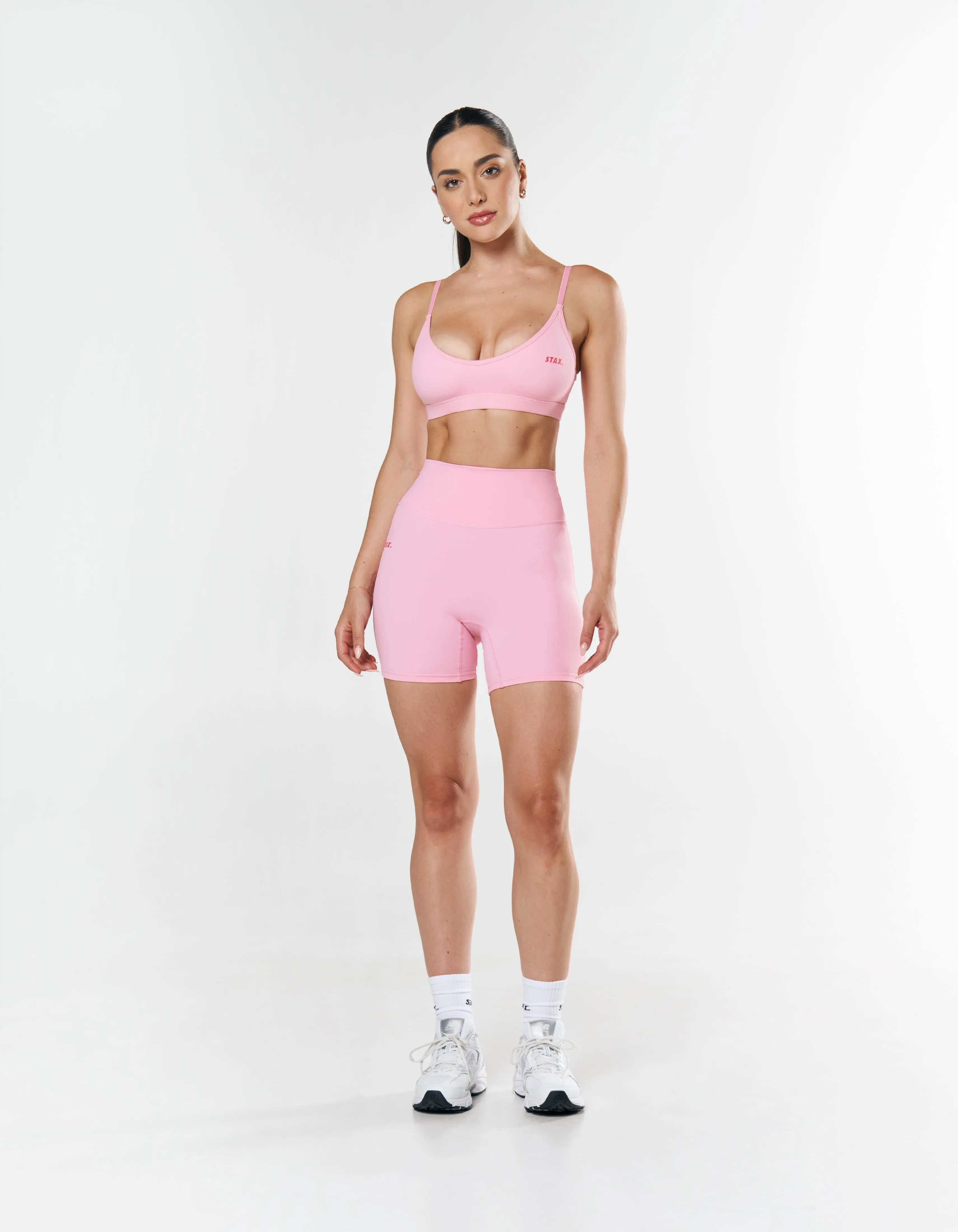 Kic Midi Bike Shorts - Light Pink