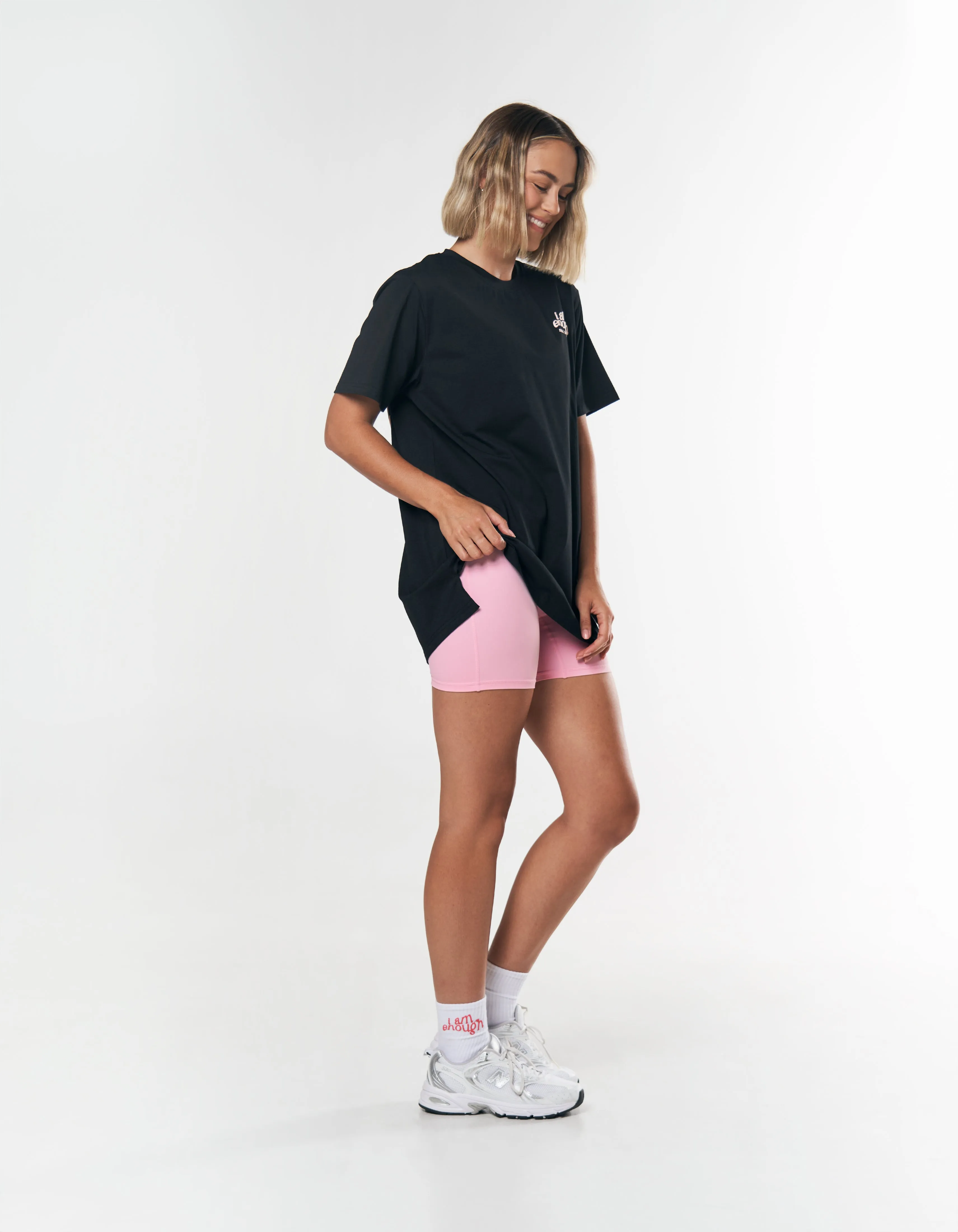 Kic Midi Bike Shorts - Light Pink