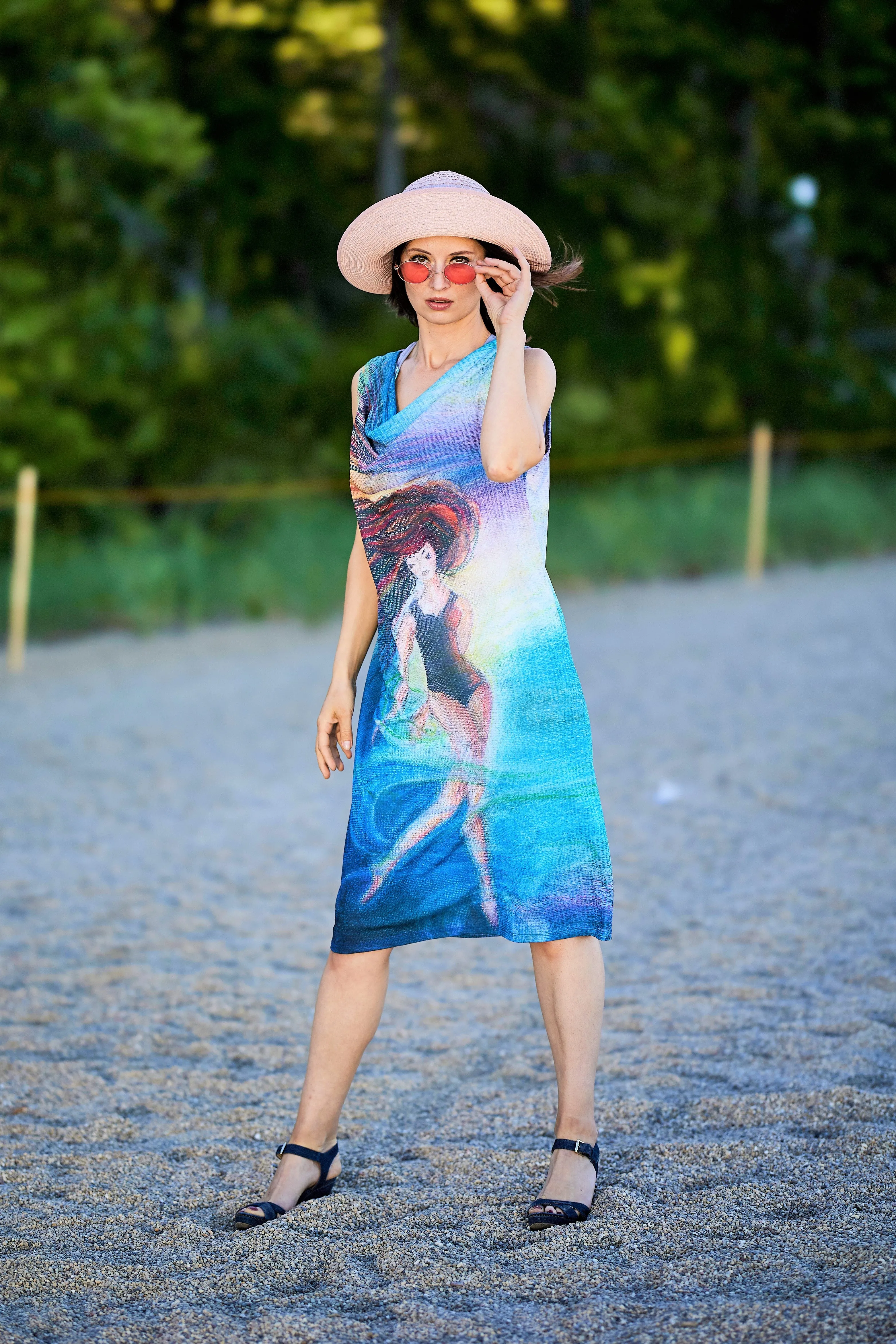 LADY UNIVERSE Stretch Midi Art-A-Porte Dress