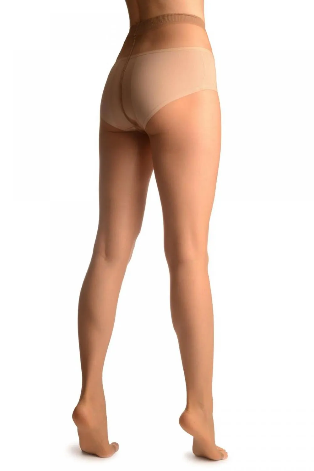 Light Beige With Open Toe Tights