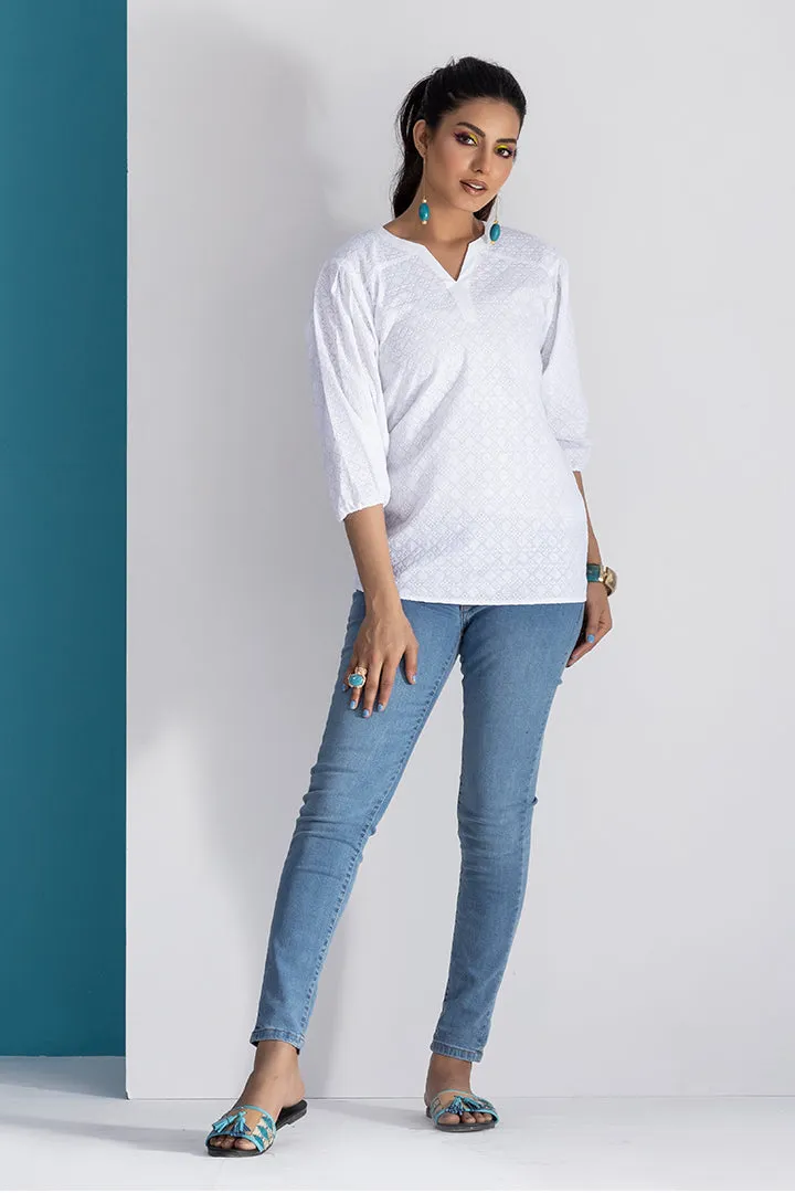 Lilian Chikankari Top - P22 - WK00002