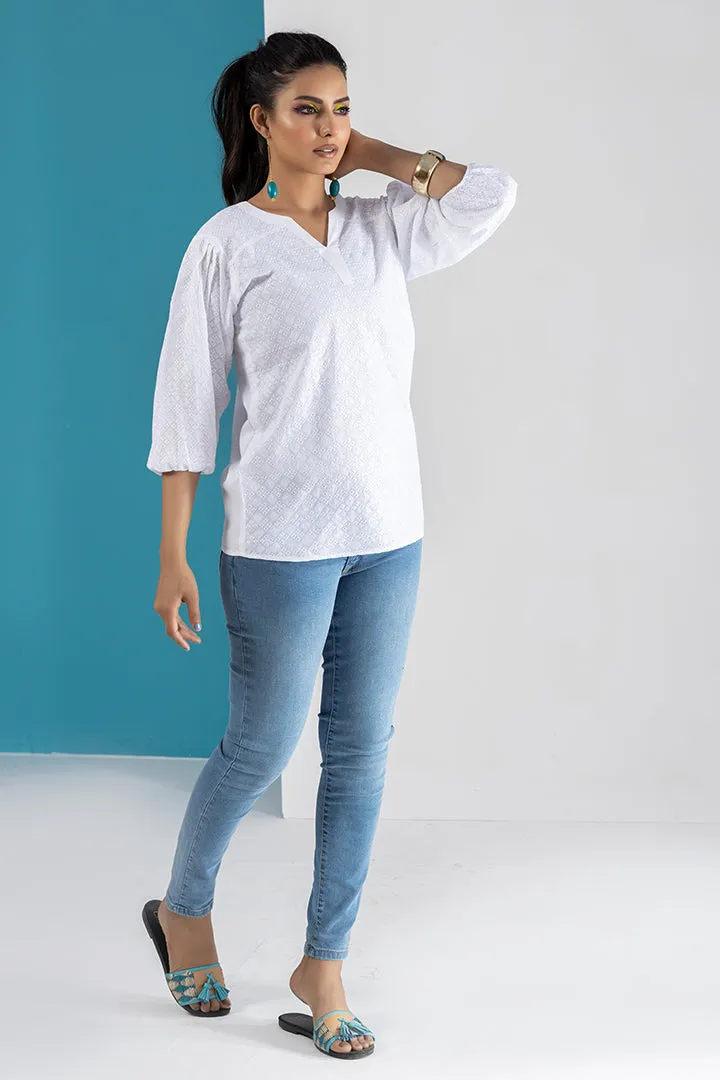 Lilian Chikankari Top - P22 - WK00002