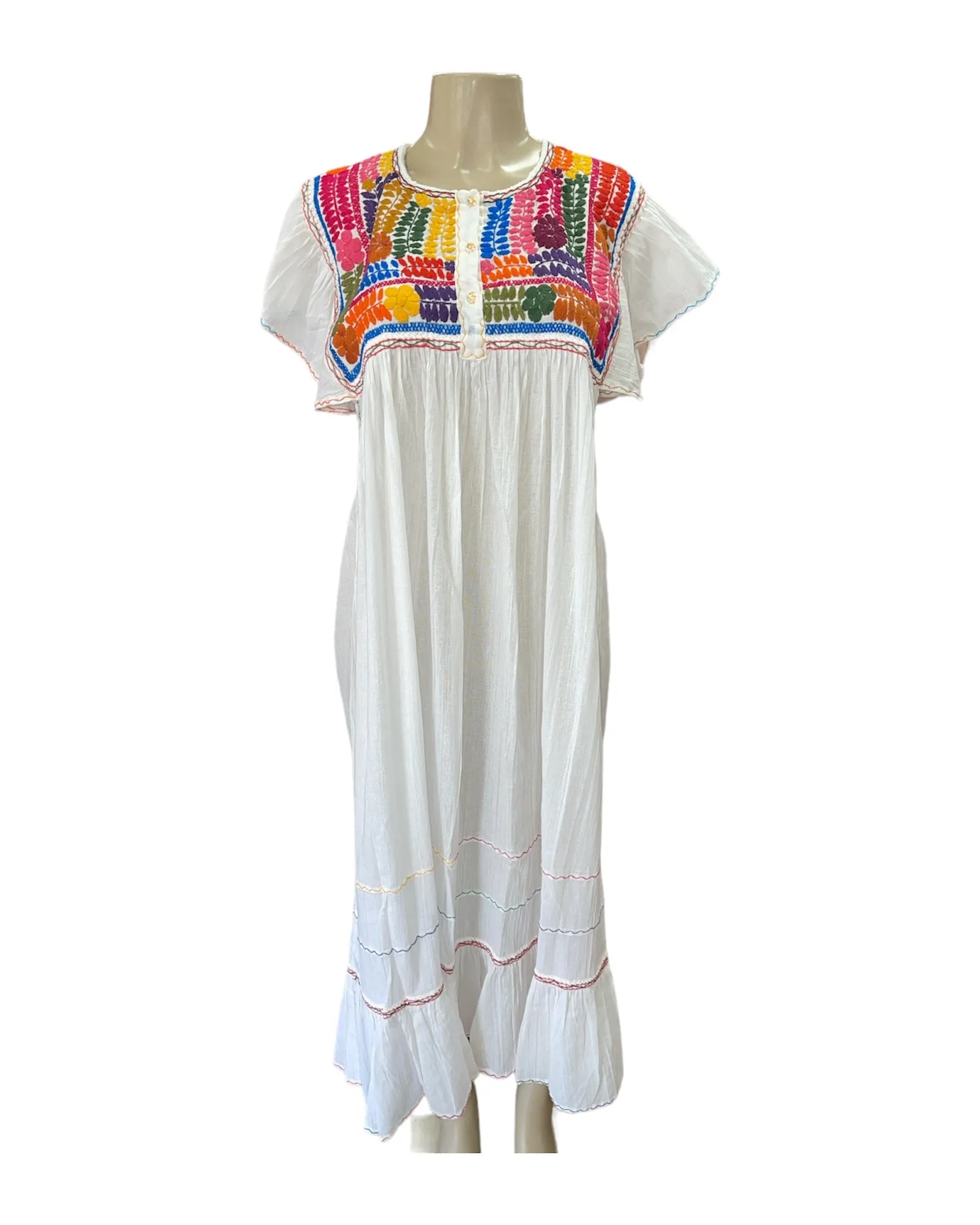 Lina Maxi Embroidered Dress