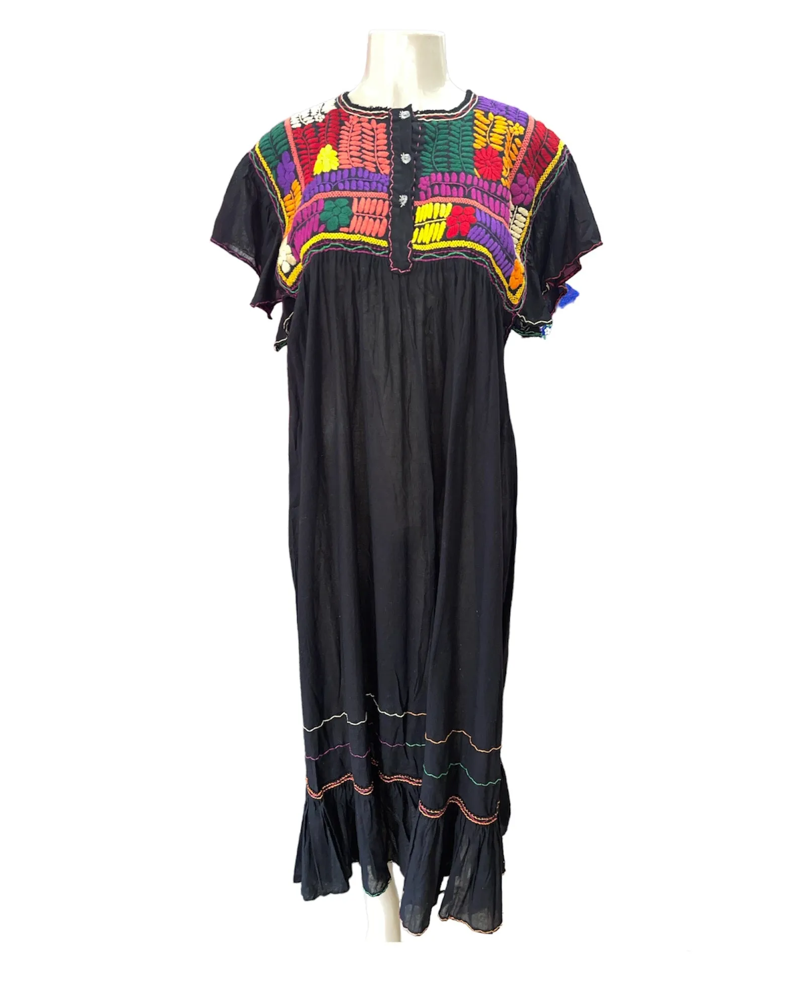 Lina Maxi Embroidered Dress