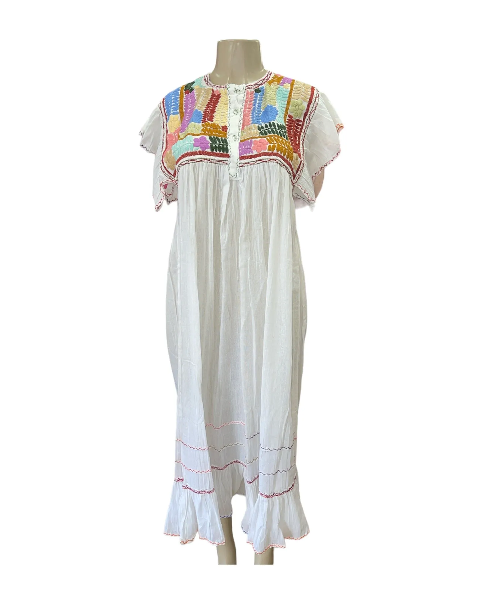 Lina Maxi Embroidered Dress