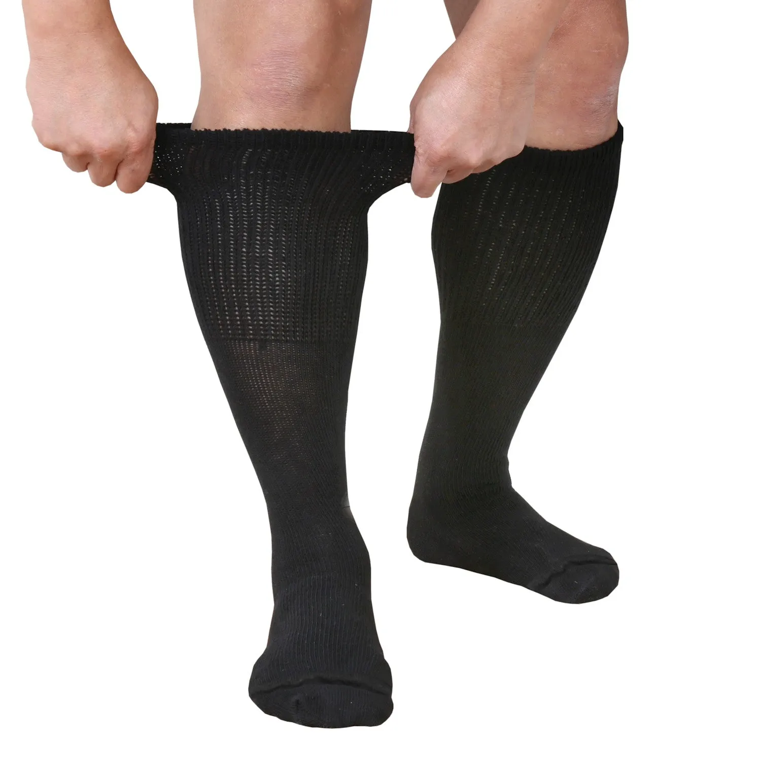 Loose Fit Tube Sock in Black - 3 Pack