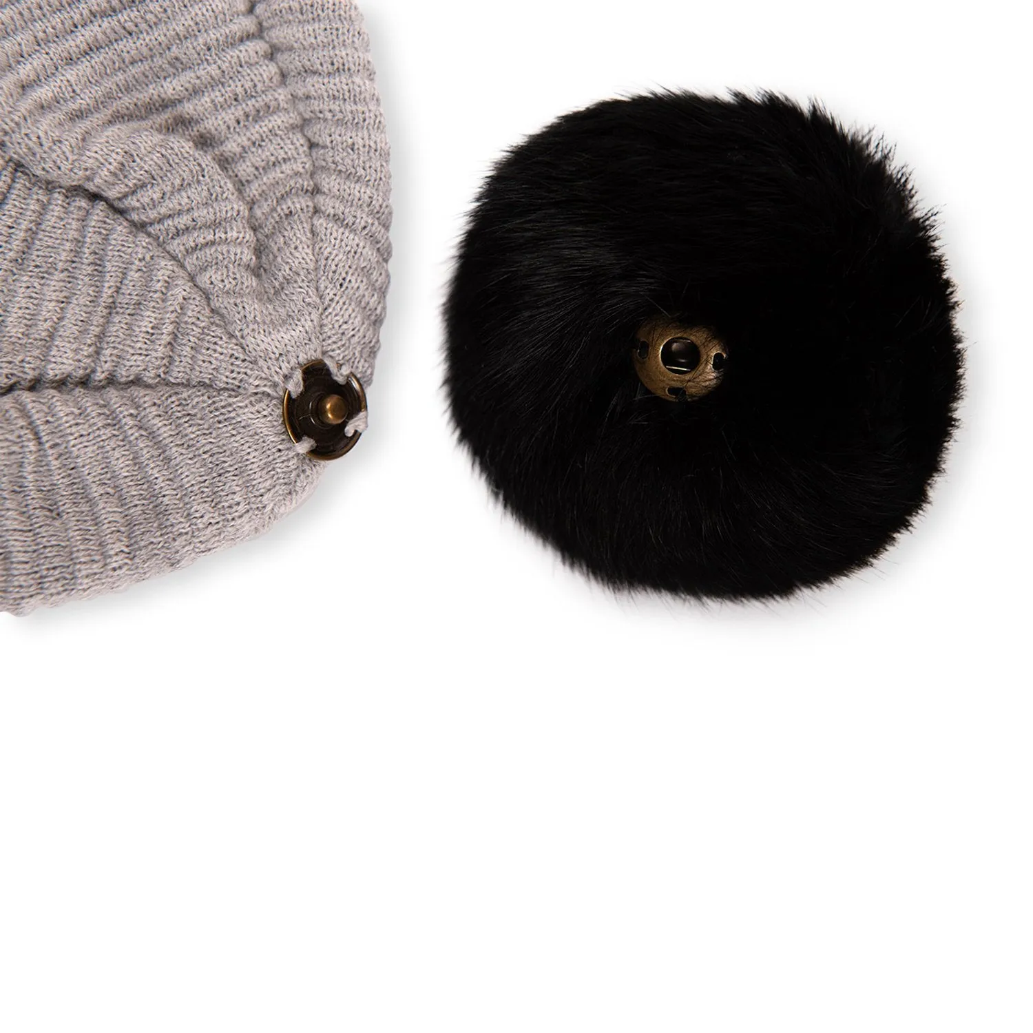 Loren Beanie (Grey/Black)