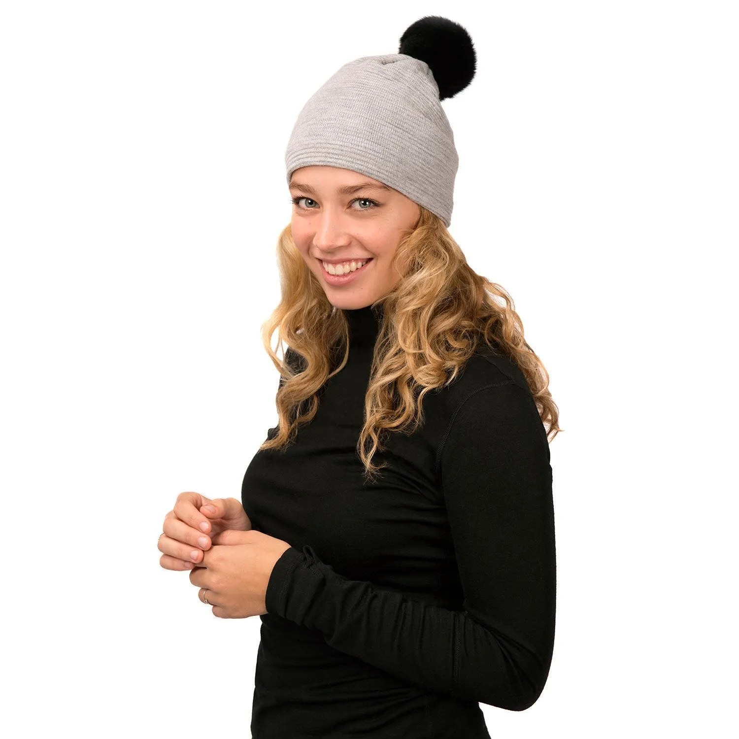 Loren Beanie (Grey/Black)