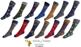 Mens House Of Tweed Luxury Mens Premium Bamboo Socks Scotland Clans