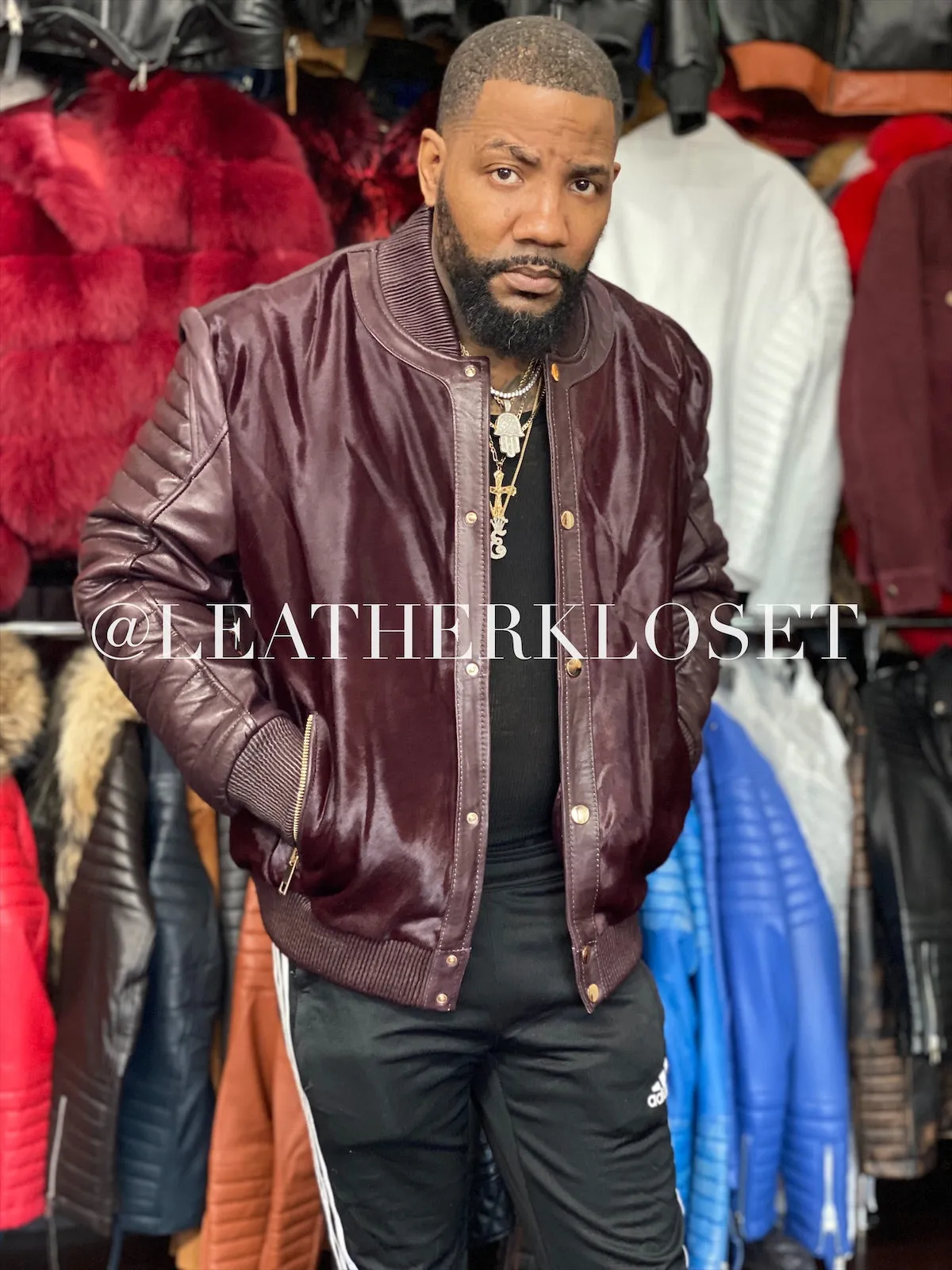 Men's Meek Bomber Jacket Wine