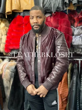 Men's Meek Bomber Jacket Wine