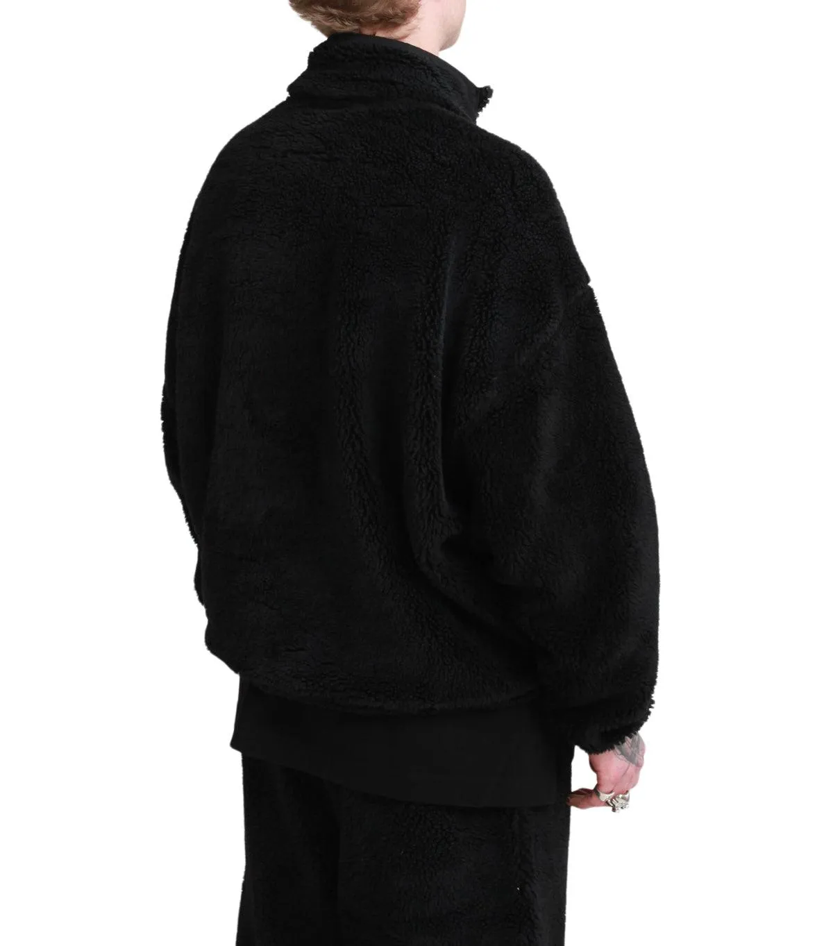 Mihara Yasuhiro Wide Back Boa Blouson Black