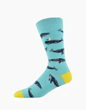 Moby Dick Bamboo Men's  Crew Socks