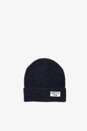 Mohair Beanie Hat | Deep Navy