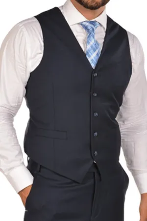 Navy Tailor's Stretch Collection Vest