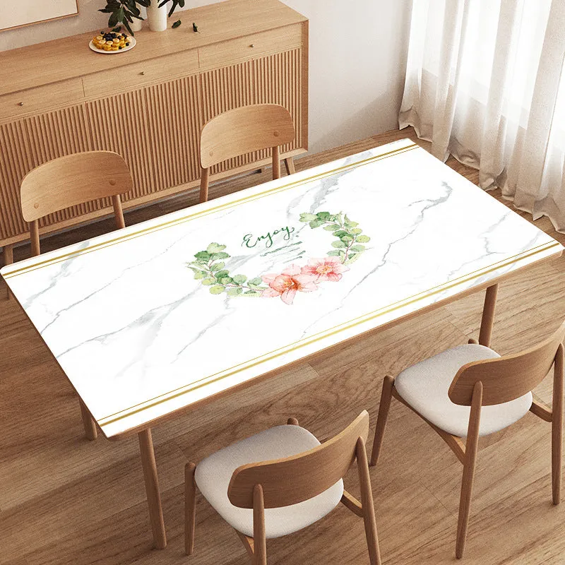 Nordic Style Desk Tablecloth Waterproof and Oil-Proof Household Restaurant Disposable Insulated Dining Table Mat Coffee Table Mats