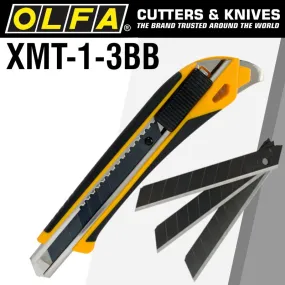 OLFA OLFA POWER X DESIGN XMT CUTTER WITH X3 ULTRA SHARP MTBB BLADES CTR XMT-1-3BB