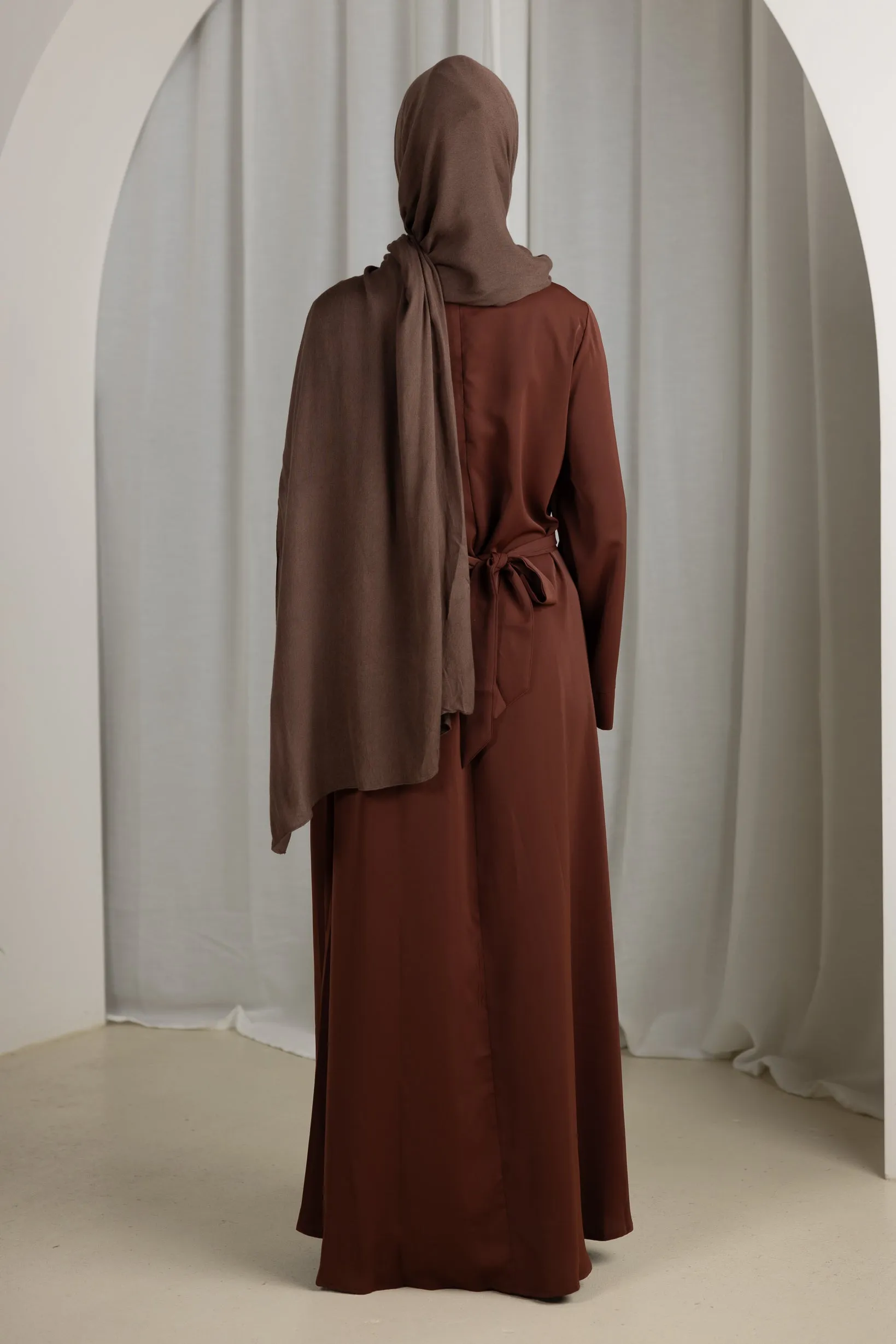 Open Sleeve Abaya - Shades of Brown