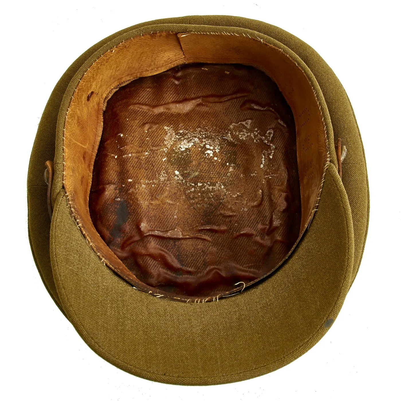 Original British WWII Royal Artillery Officer Peaked Visor Cap by Herbert Johnson Hatters